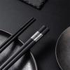 Hotel Style Silver Line Alloy Chopsticks