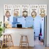 Japanese Lucky Cat Short Curtain Kitchen Partition Sushi Shop Restaurant Decor Signboard Tea Room Pennant Izakaya Half Curtains