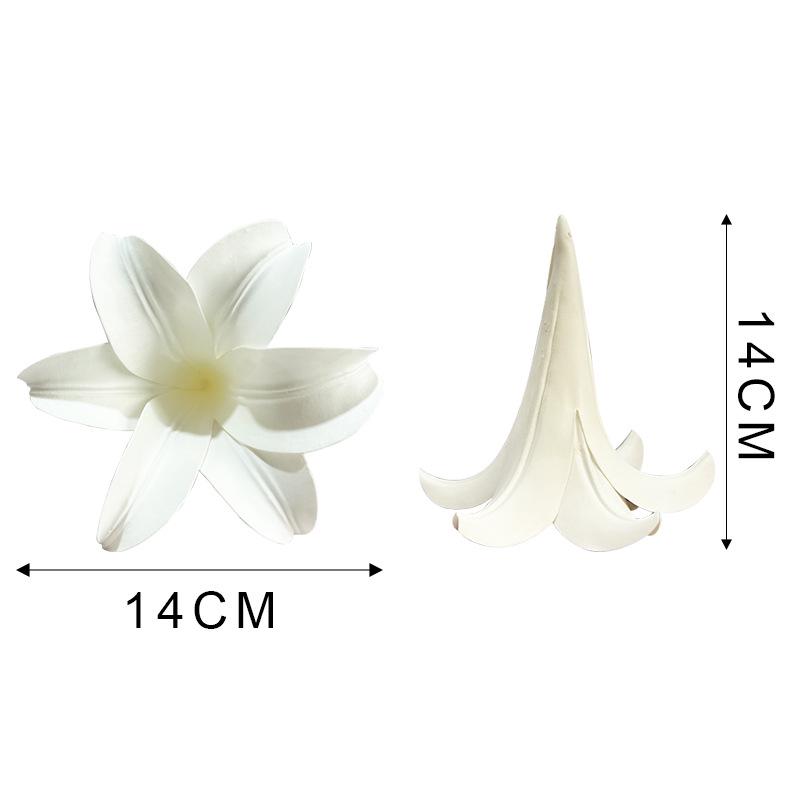 Lily Flower Ceiling Decor: Romantic White Crystal Arrangement for Weddings