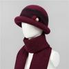 Hat Women's Winter New Mother-in-law Hat Fleece Warm Wool Hat