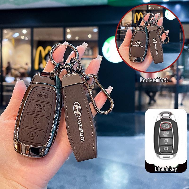 Kompatible Schlüsselhüllen für Hyundai: Festa, Elantra ix35, Tumi, ix25, Encino Modelle.