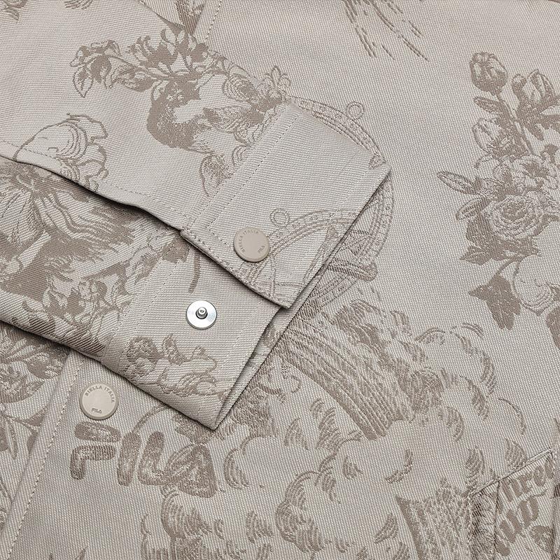 New FILA Jacket Men's All Over Print F11M518708FZA