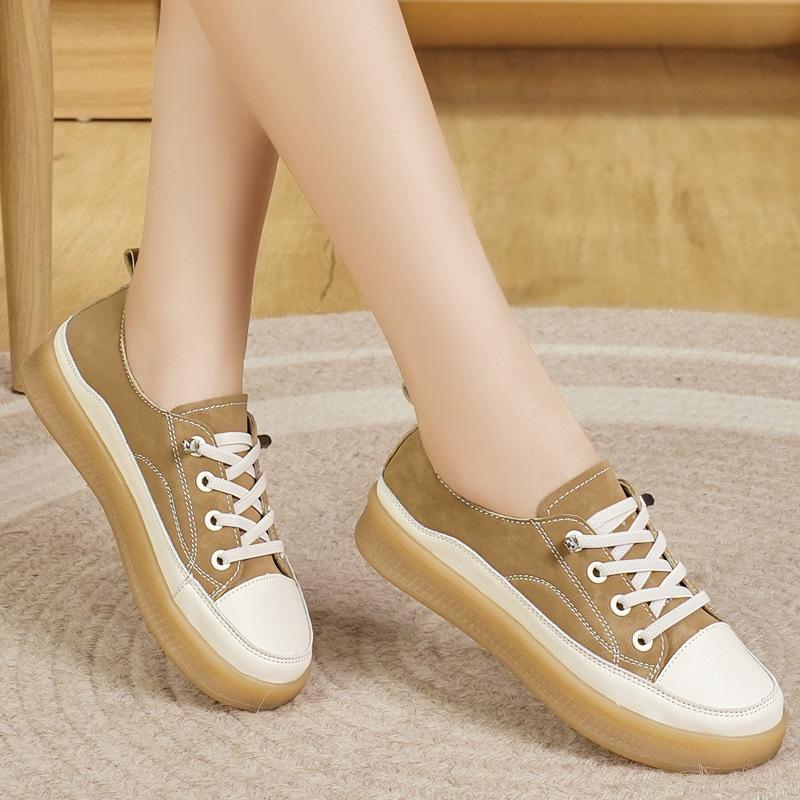 New Korean-style Small White Shoes for Spring Comfortable Low-top Sports and Casual Flat Women s Shoes Versatile Board Shoes 35 4293₽