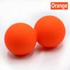 Double Lacrosse Ball Massage Set Solid Silica Gel for Trigger Point Therapy Myofascial Release Yoga Back Pain Relief