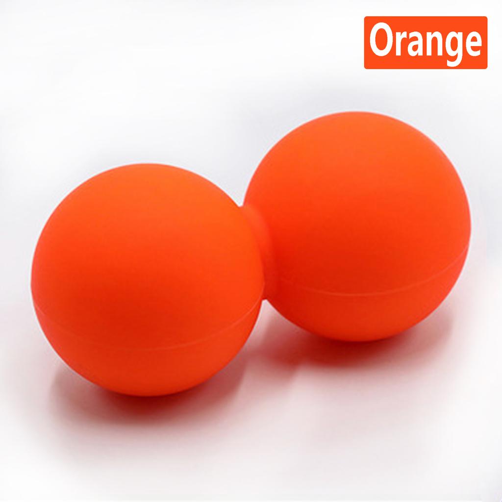 Double Lacrosse Ball Massage Set Solid Silica Gel for Trigger Point Therapy Myofascial Release Yoga Back Pain Relief
