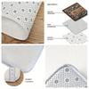 1Pcs Anti Fatigue Kitchen Rugs, Simple Stone Print Waterproof Non-Slip Thick Cushioned Kitchen Mat Heavy Duty Comfort Standing Mat for Kitchen