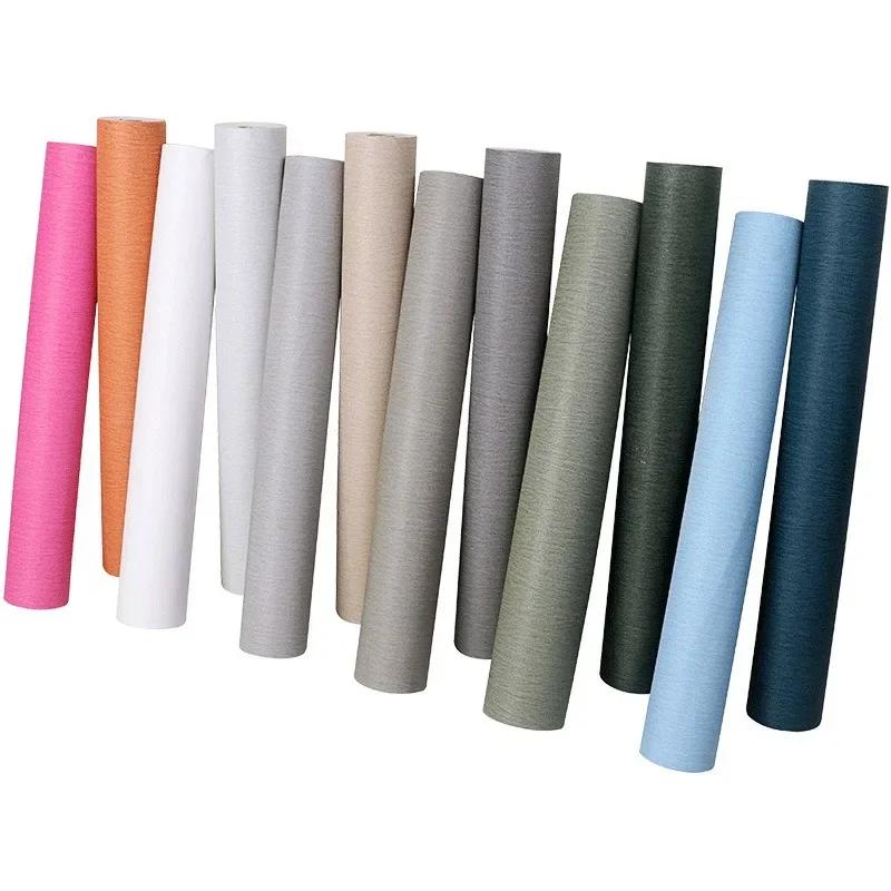 Non Self-adhesive Wallpaper Living Room Bedroom Background Wall Modern Minimalist Solid Color Wallpaper Wall Decor