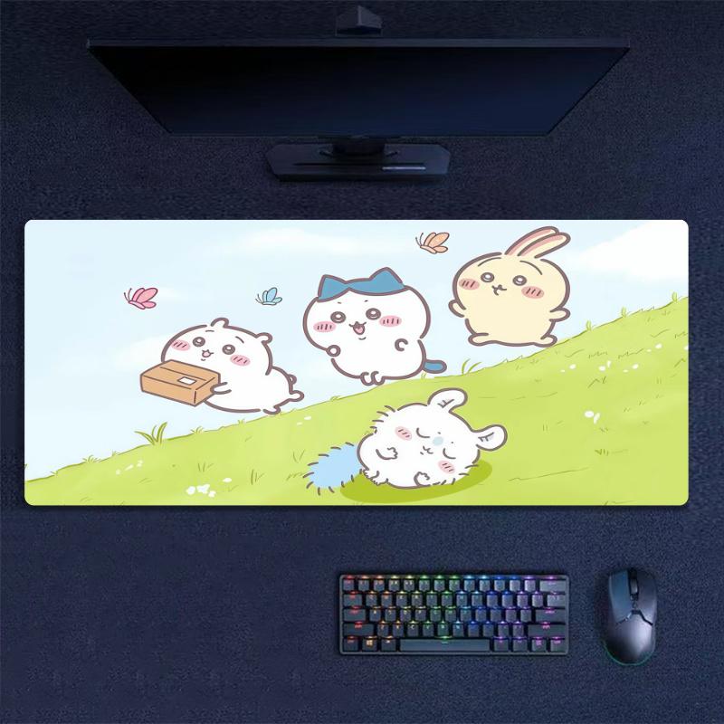 Chiikawa Print  Cushion Non-slip Laptop Tablet Big Mousepad XXL Mat Mini PC Playmat With Lock edge
