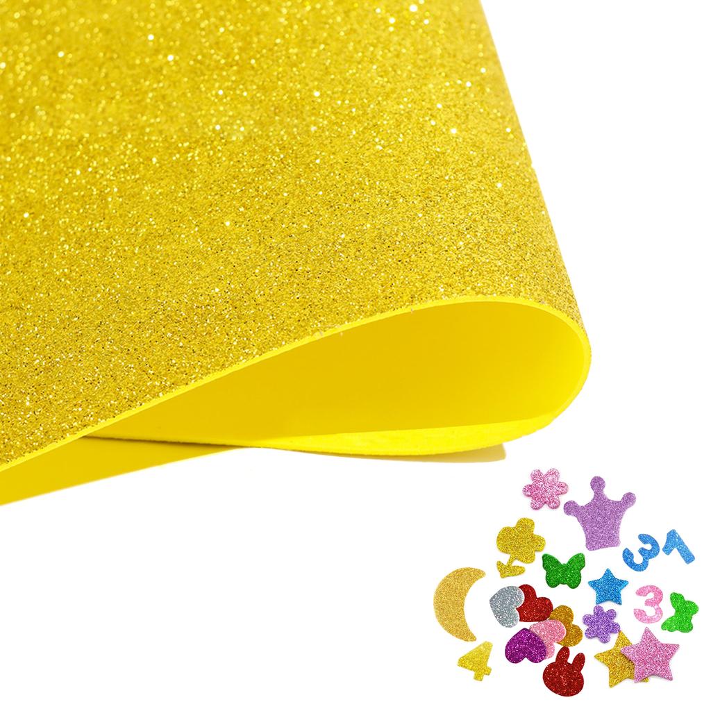 Sparkly foam sheets 40cm x 60cm, perfect for Christmas crafts, classroom bulletin board cutouts, hanging decorations, and DIY wedding favors