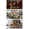 3 Piece Gold Hollow Crown Candle Holder European Style Iron Electroplated Finish For Living Room Dining Wedding Party Decor