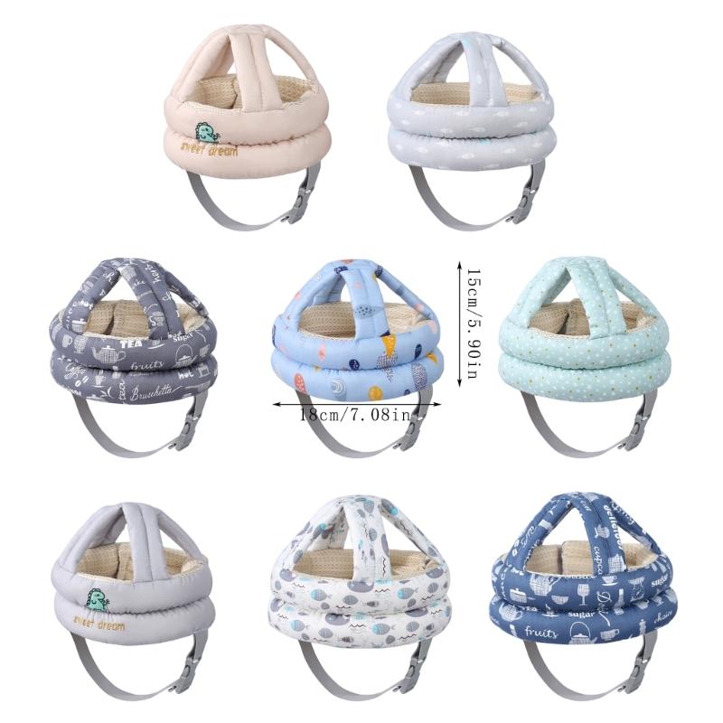 Toddler Head Protections Helmets Comfortable Baby Protective Hat with Adjustable Strap Adjustable Baby Head Protector