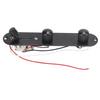 Guitar Control Plate Metal for TL Chrome Plated Prewired Circuit Board Replacement AccessoriesBlack