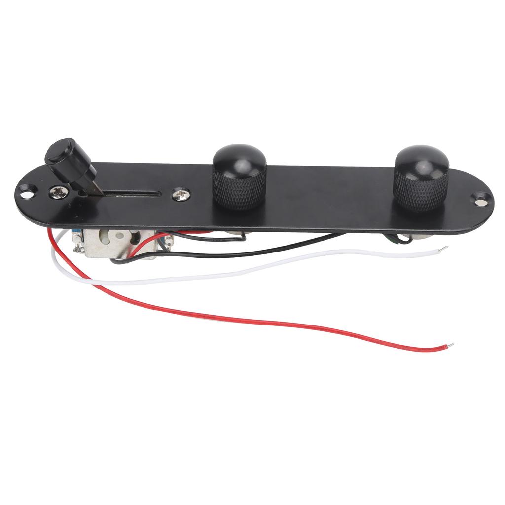 Guitar Control Plate Metal for TL Chrome Plated Prewired Circuit Board Replacement AccessoriesBlack
