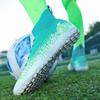Enfants adolescents et adultes nouvelles chaussures de football en plein air à pointes courtes antidérapantes et résistantes à l'usure de haute qualité