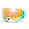 Laberush Double Lens OTG Snow Goggles with REVO UV Impact Ultra and Glasses Helmet Sports Goggles with Goggle Case and Adjustable Suitable for and