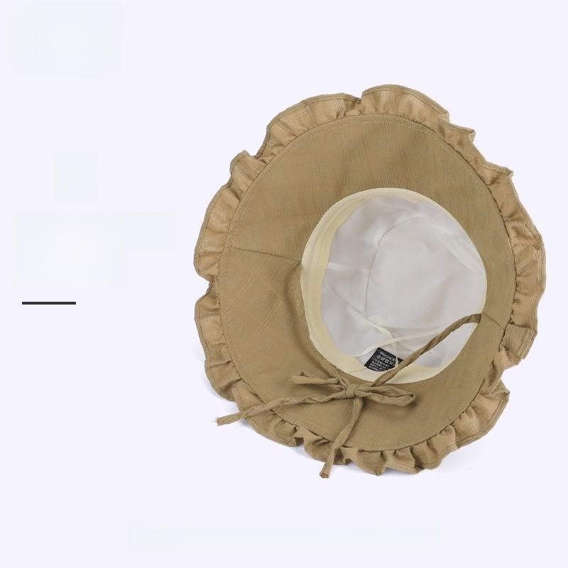 Sun Protection Fisherman Hat For Women With Large Brim And Breathable Polyester For Summer Outdoor Activities