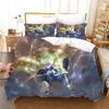 Cartoons Demon Slayer 2_3pcs Bedding Sets Duvet Cover Set With Pillowcase Twin Full Queen King Bedclothes Bed Linen Home Textile