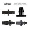 200Pcs 4/7mm Hose End Plug Hose Water Stop Connectors Gardeners Irrigation System Pipe Stop Water Accessories Tool