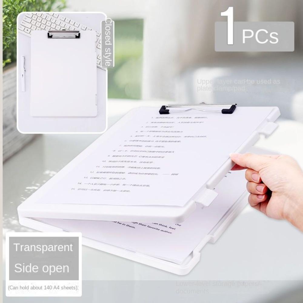 Multi-function File Splint Storage Box Writing Board Side Opening Clasps Folder  A4 Paper