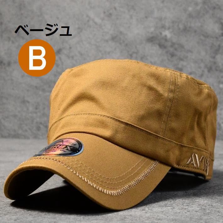 Authentic Avirex Work Large Big American Casual 7992540 18490000 Numbered Cap, Men's Size, Hat, Style, 100% Cotton, (JP, Size, 62.0 Cm, 64.0 Cm, C