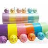 6Pcs Glow In Dark Luminous Sticky Ball Rolling Tapes Colorful Sticky Ball Glue Toy  Children