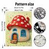 Perlenmalerei Kunst Handgemachtes Pilzhaus DIY Perlen Dekoration Malerei