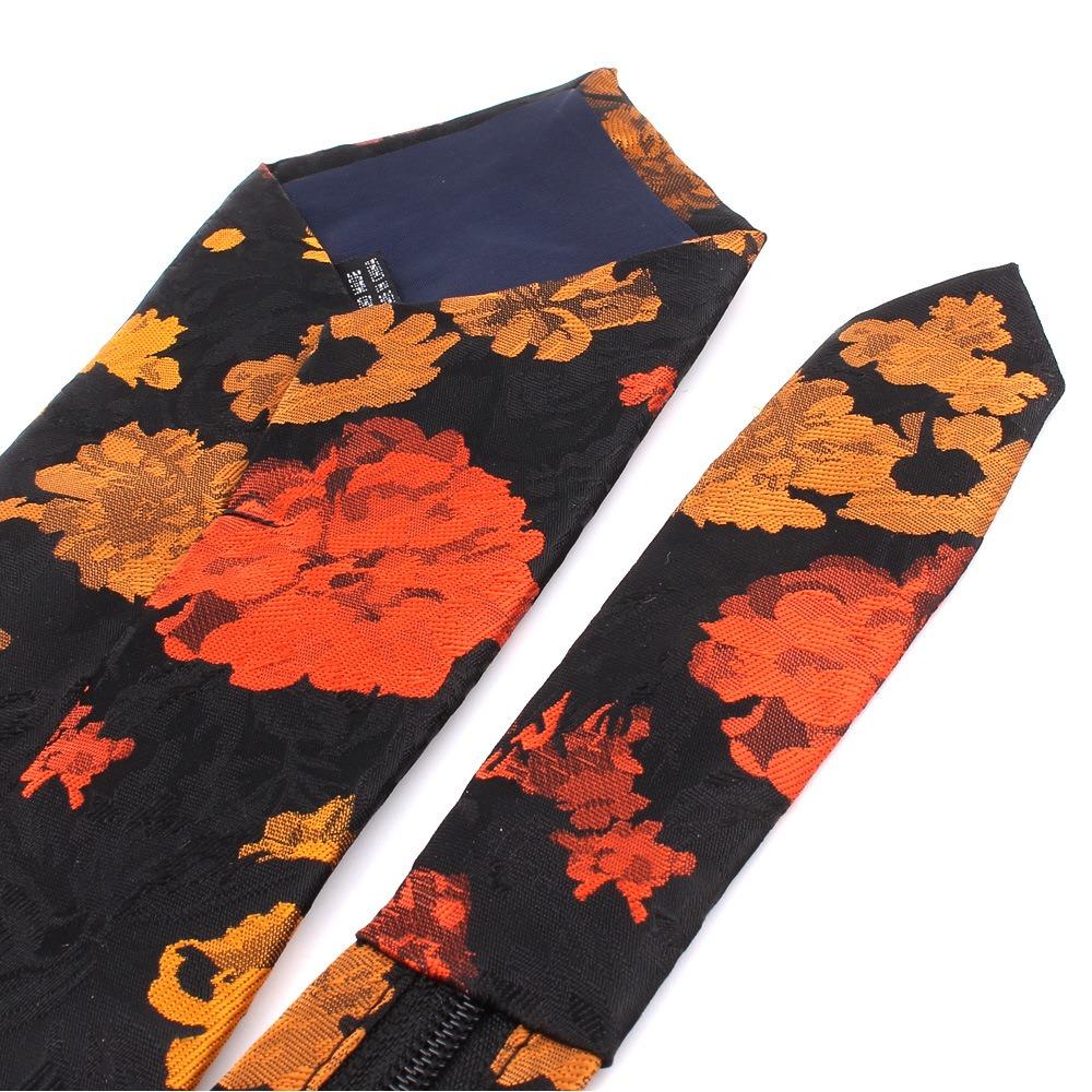 8CM Floral Neck Ties Adjustable Wedding Necktie Men Casual Business Formal Tie Party