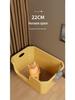 Extra Large Semi-Enclosed Splash-Proof Cat Litter Box for Maine Coons