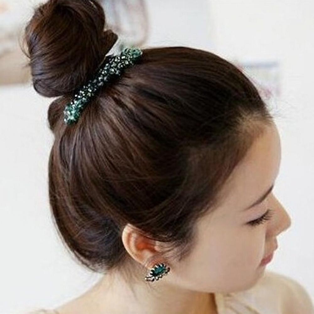 Girls Women Headwear Crystal Rhinestone Hairpin Barrette Hair Clip