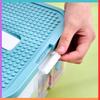 3-layer container for blocks, organizer with compartments, 3-story box