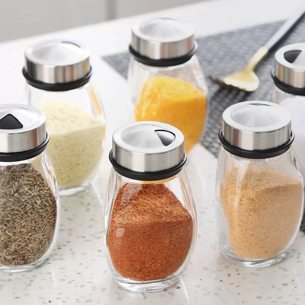 Space-Saving Seasoning Rack Food Grade Condiment Organizer Rotatable Spice Rack  Kitchen Use
