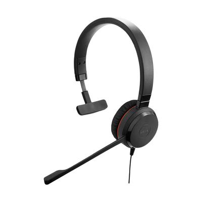 GN Audio Mono Headset for PC with Leather Ear Cushion Microsoft Lync Certified Evolve 30 II MS 5393-823-309 "Jabra Mono"