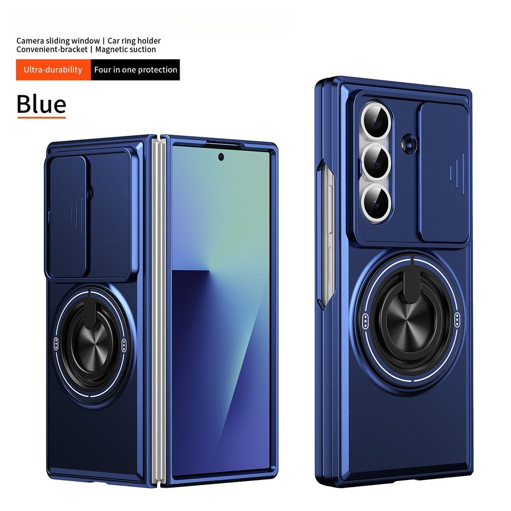 Funda for Samsung Galaxy Z Fold 8 7 6 5 Case Cover Rotatable Slide Camera Protection Ring Stand Shockproof Capa Funda