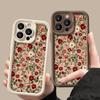 Phone Case Vintage Wine Red Floral Pattern For iPhone 17 16 15 14 13 12 11 Pro Max XS XR X 7 8 Plus 16E 17 Air 13 Mini TPU Cover