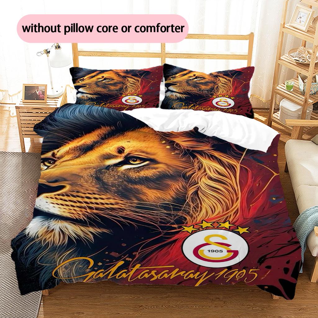 Cartoon Pattern Bedding Quilt Set Quilt Cover Pillowcase Home Decoration Birthday Gift (1 * Duvet Cover + 2 * Pillowcase, Without Core)