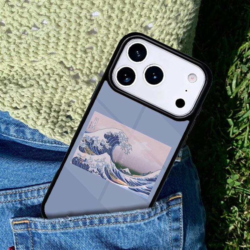 Cartoon Cute Stylish Waves Phone Case Cover for IPhone 11 12 13 14 15 16e 17 Pro Max Coque for IPhone 17 Air