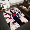 Anime-Inspired Carpet with Red Eyes and Dark Character Design Suitable for Use As an Anti-slip for Living Room Bedroom Sofas