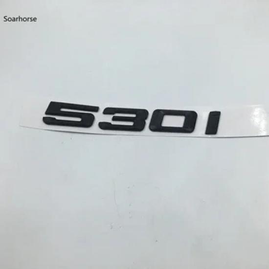 Soarhorse Matt Black for 520i 523i 525i 528i 530i 535i 540i 550i E34 E39 E60 E61 F10 Letter Sticker Emblem Decals