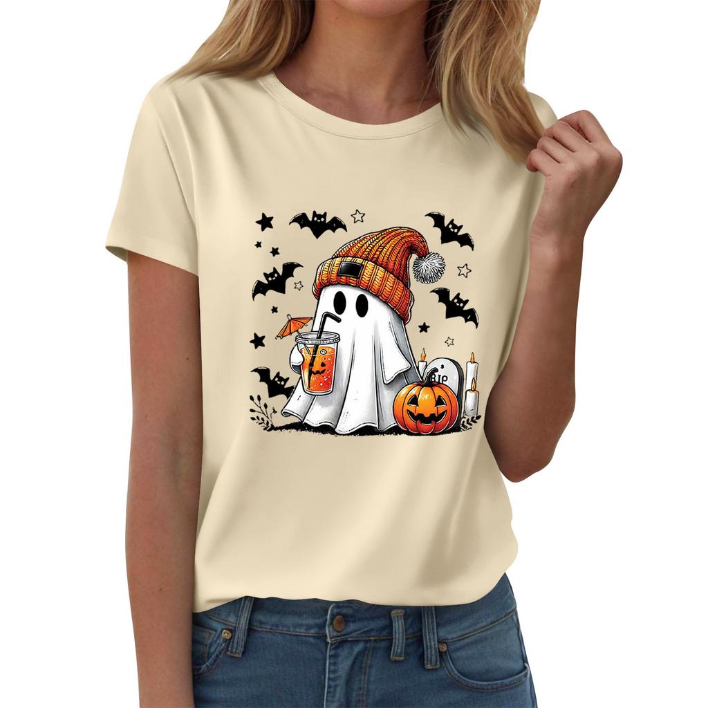 Women's T-shirts, Women's Short-sleeved Tops, Summer Fashion Round Neck Casual Stylish Shirts, Tunic Tops