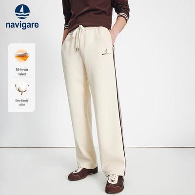 Men's Thick Fleece Wide-Leg Casual Pants