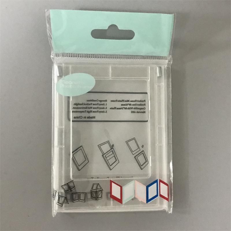 Universal Magnetic Acrylic Photo Clip Polaroid Photo Frame with Magnetic Transparent Acrylic Photo Card Display 1pc