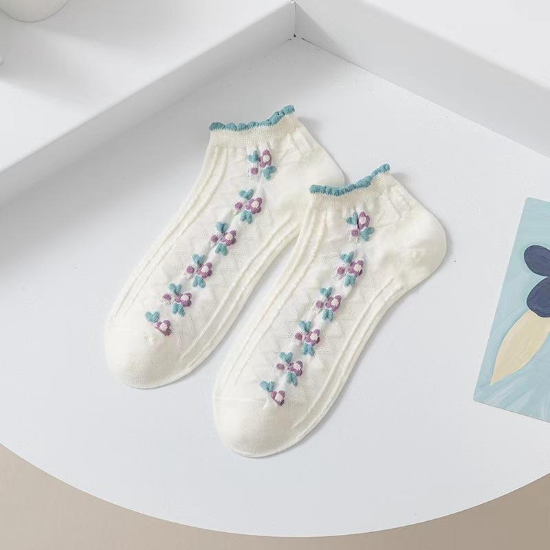 Women's Short Socks, Shallow-cut, Instagram, Trendy and Cute Japanese Spring and Autumn Style Low-top Short Socks, Summer Boat Socks