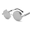 Classic Gothic Steampunk Sunglasses Luxury Brand Designer High Quality Men and Women Retro Round Metal Frame Sunglasses UV400