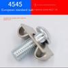 20/50PCS M6 M8 M12 EU Aluminum Profile Elastic Fastener 2020 3030 4040 4545 Butterfly Fastener Built-in Connector Frame Assembly