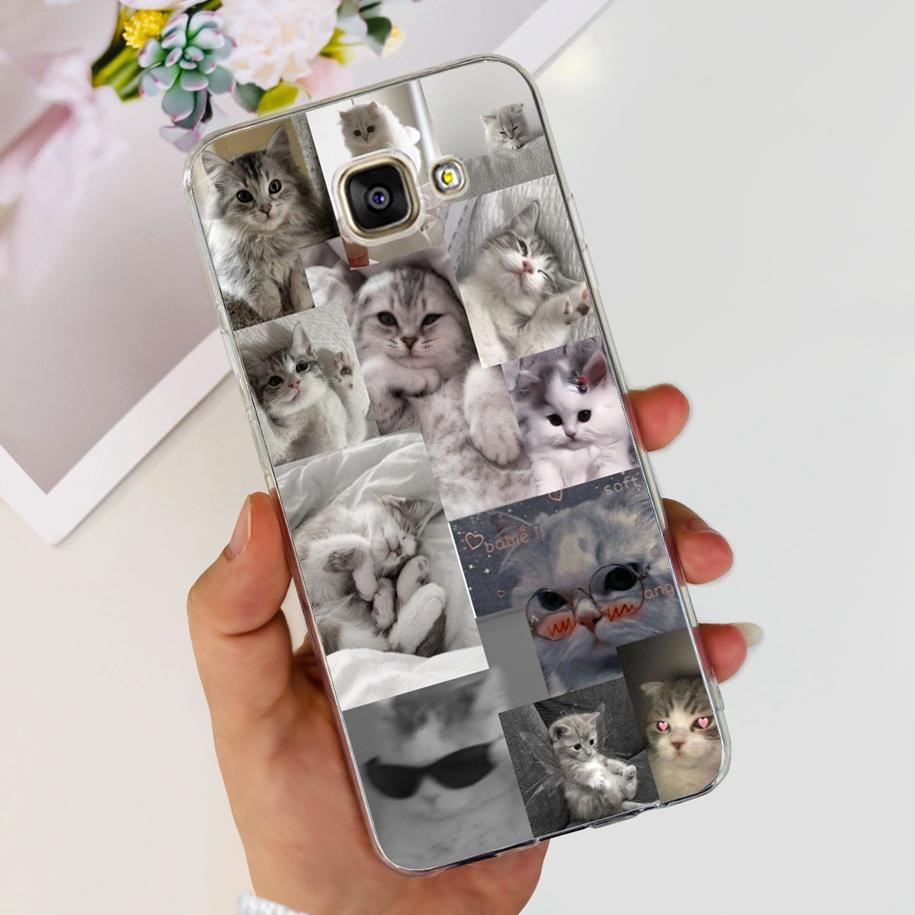 For Samsung Galaxy A3 2016 Case A310F Popular Flower Transparent Silicone Phone Back Cover For Samsung A3 2017 A320F A320Y Funda