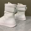 Fashion New High-top Shoes for Men with Mid-length Board Shoes Increase Casual Leather Boots White Riding Boots Zapatillas Hombre A6