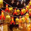 LED String Lights with Colorful Fruit and Lobster Designs, Battery/USB Powered.
