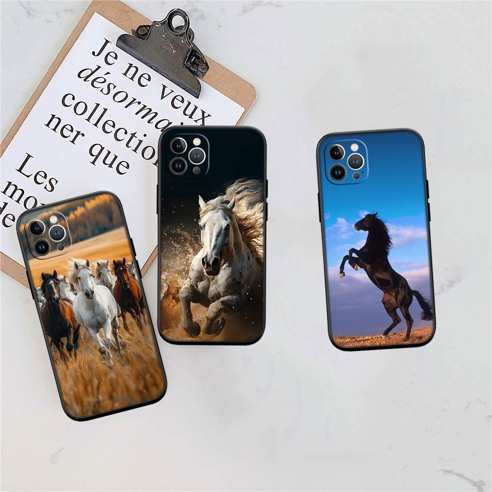 CJ53 Fine Horse Soft Shell Phone Case for Xiaomi Poco C40 C50 C51 C55 C65 C71 C75 F3 F5 F6 F7 M2 M3 Pro Ultra