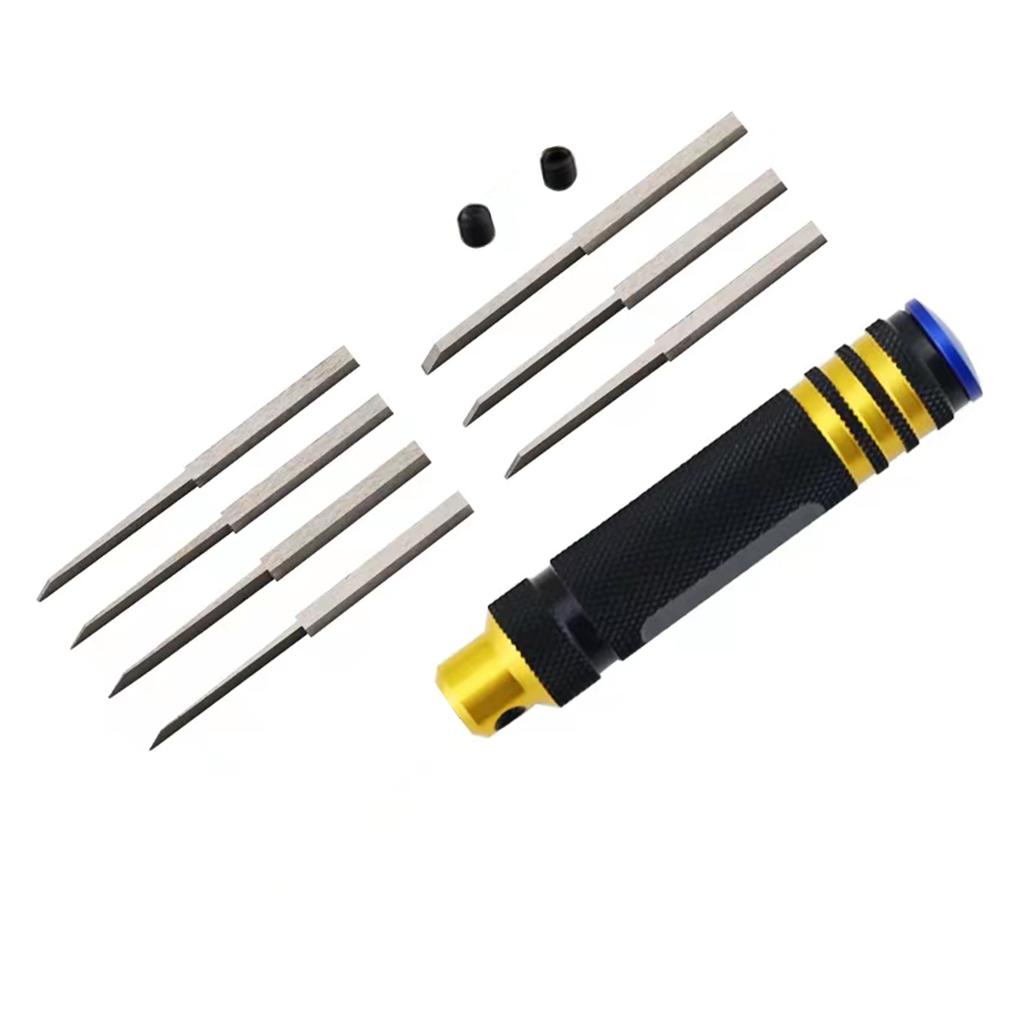 Prime Modellritzstift mit scharfen & präzisen 7 Arten von Klingen Harzgeschnitztes RC Hobby Schneidwerkzeug für Gundam RC Auto Flugzeugmodell