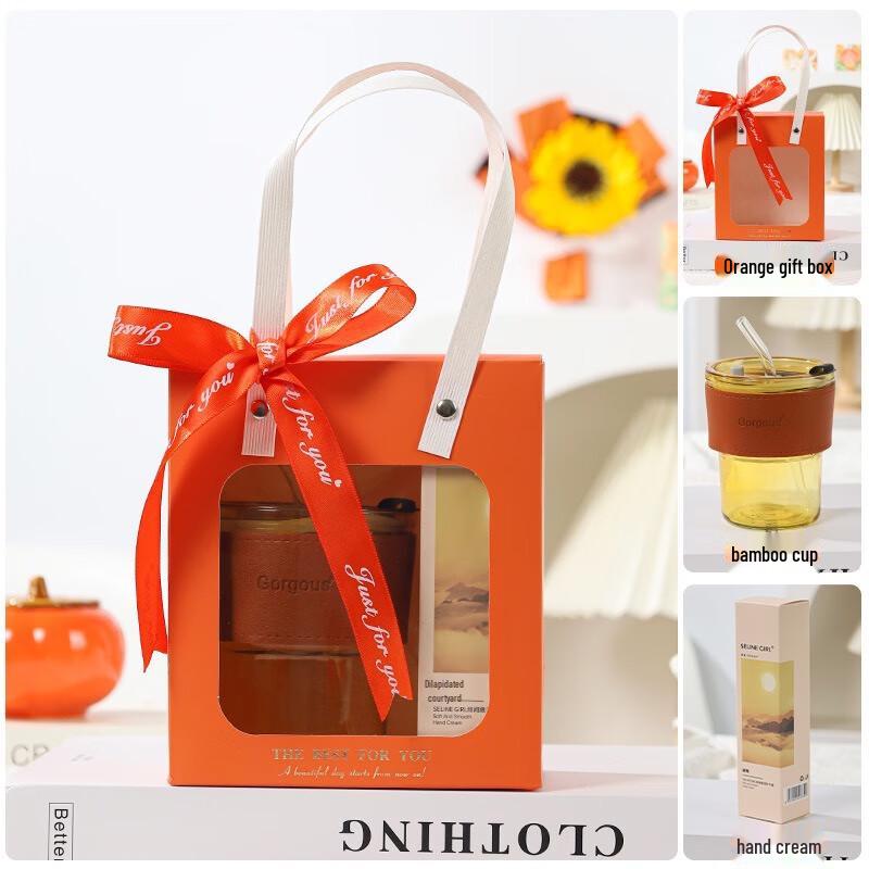 Practical Gift Set with Cup and Hand Cream Package 23: Bamboo Cup + Hand Cream